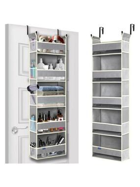 Over The Door Organizer 5 Shelf Hanging Storage with Pockets for Closet
